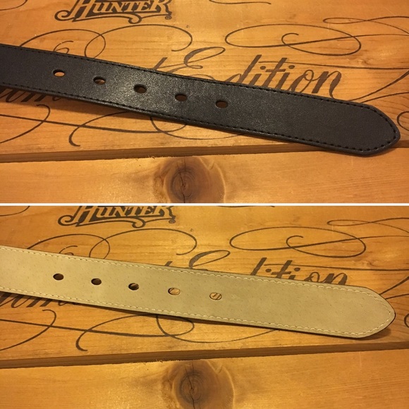 Black Synthetic Women’s Belt - Picture 3 of 4